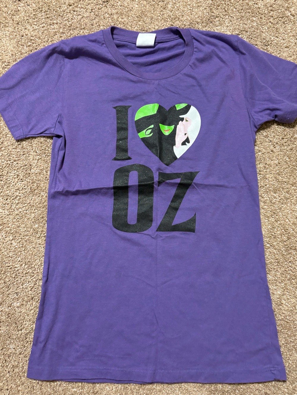 GREEN For Good -I ❤️ OZ Wicked Graphic Tee -‎ Size Small